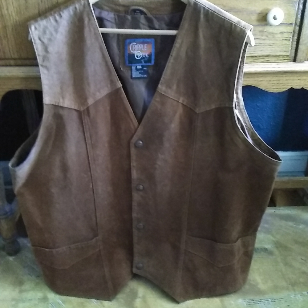 Cripple Creek Western  Leather Vest